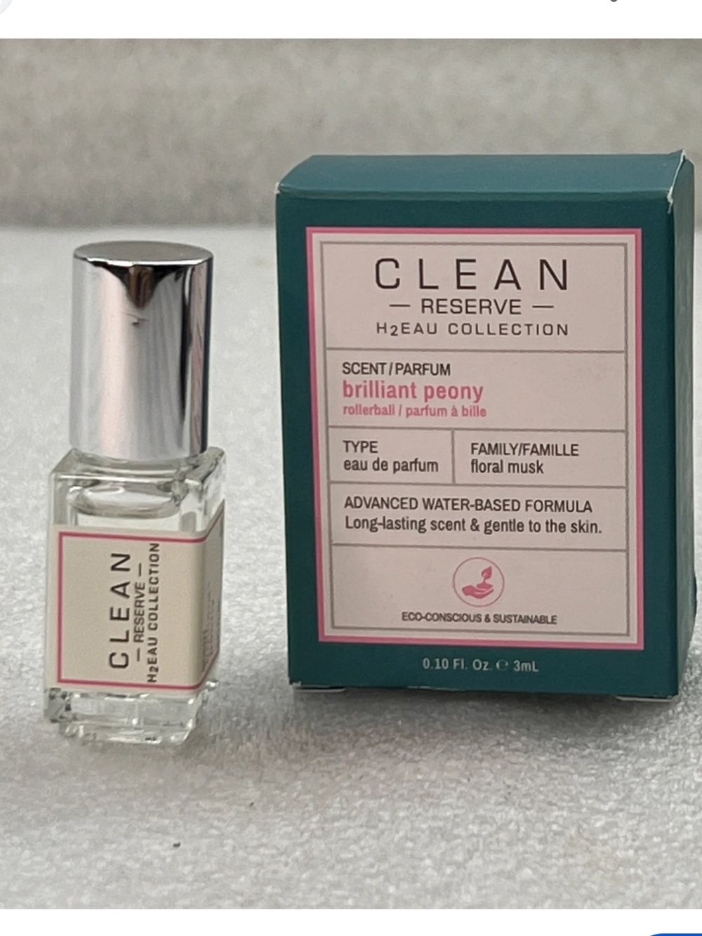 CLEAN Reserve Brilliant Peony Rollerball - White & Pink